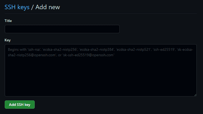 github new ssh